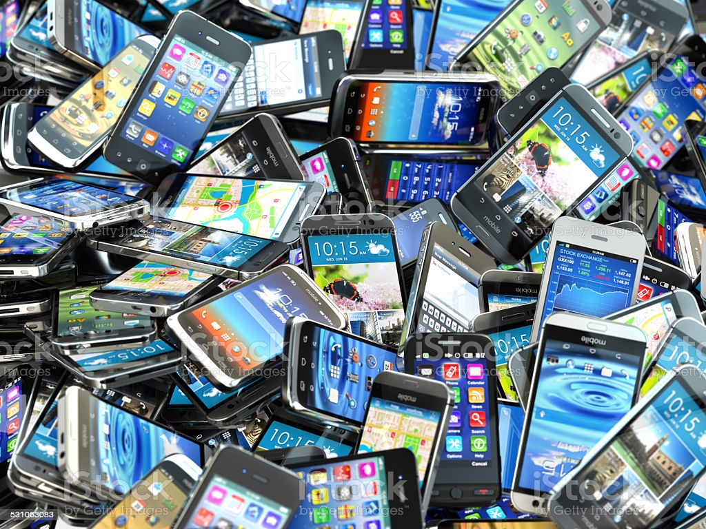 Smartphones representing a large global market