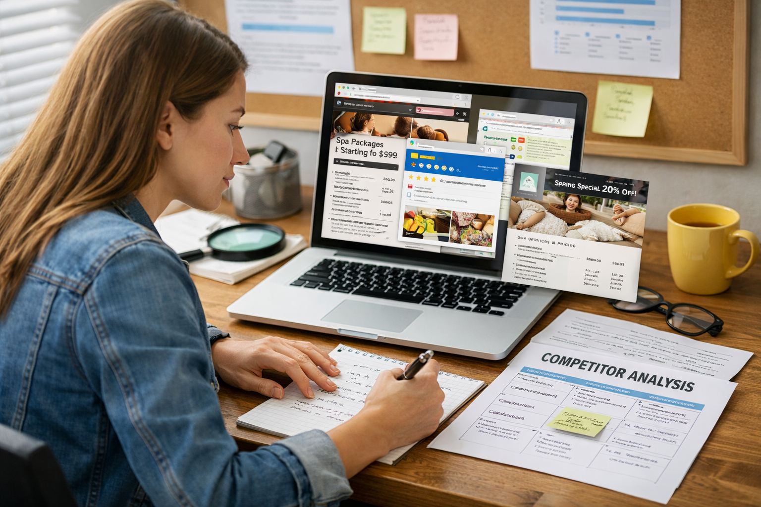 Competitor research sources and strategy