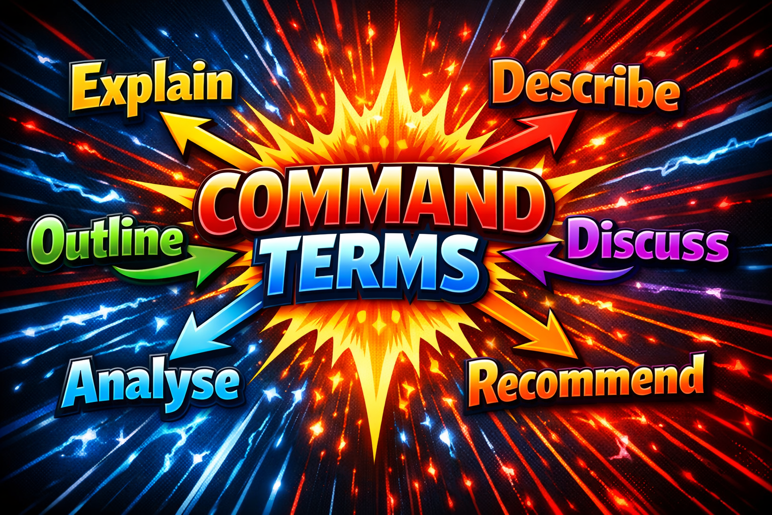 Command terms overview graphic