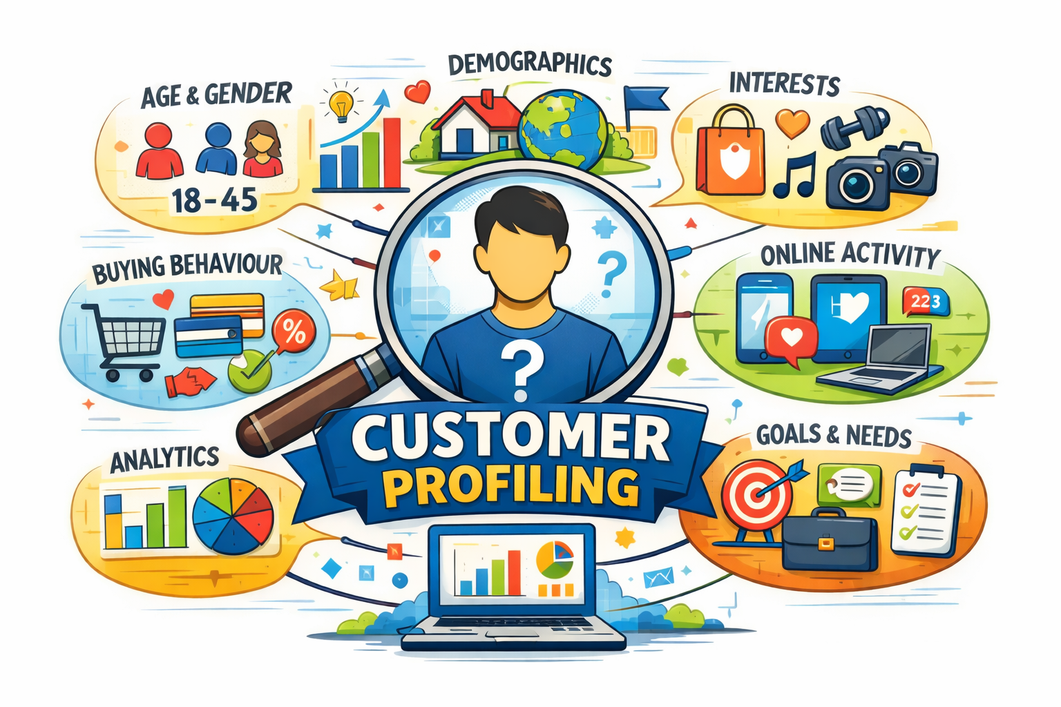 Customer profiling with interconnected data