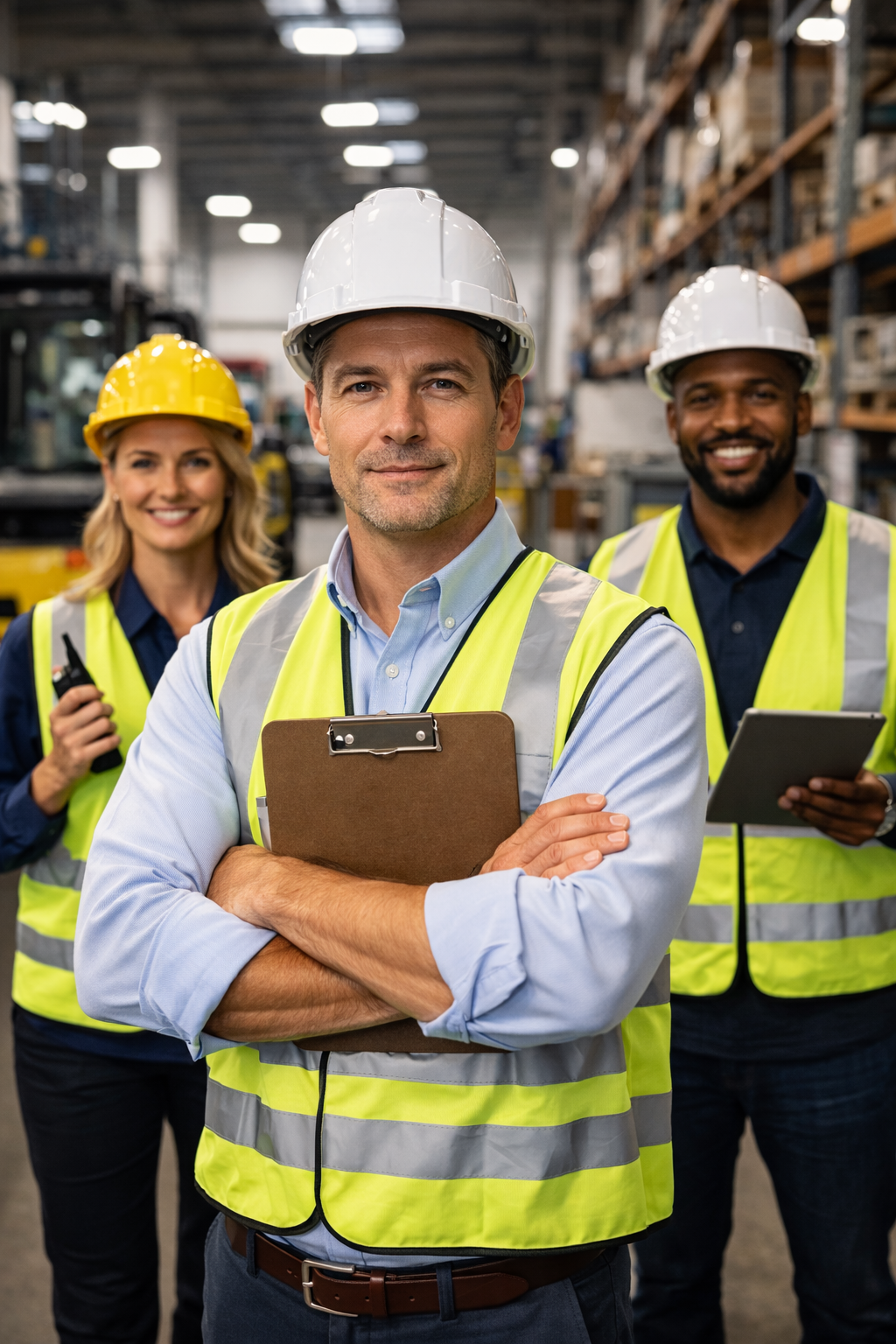 Frontline managers supervising daily operations