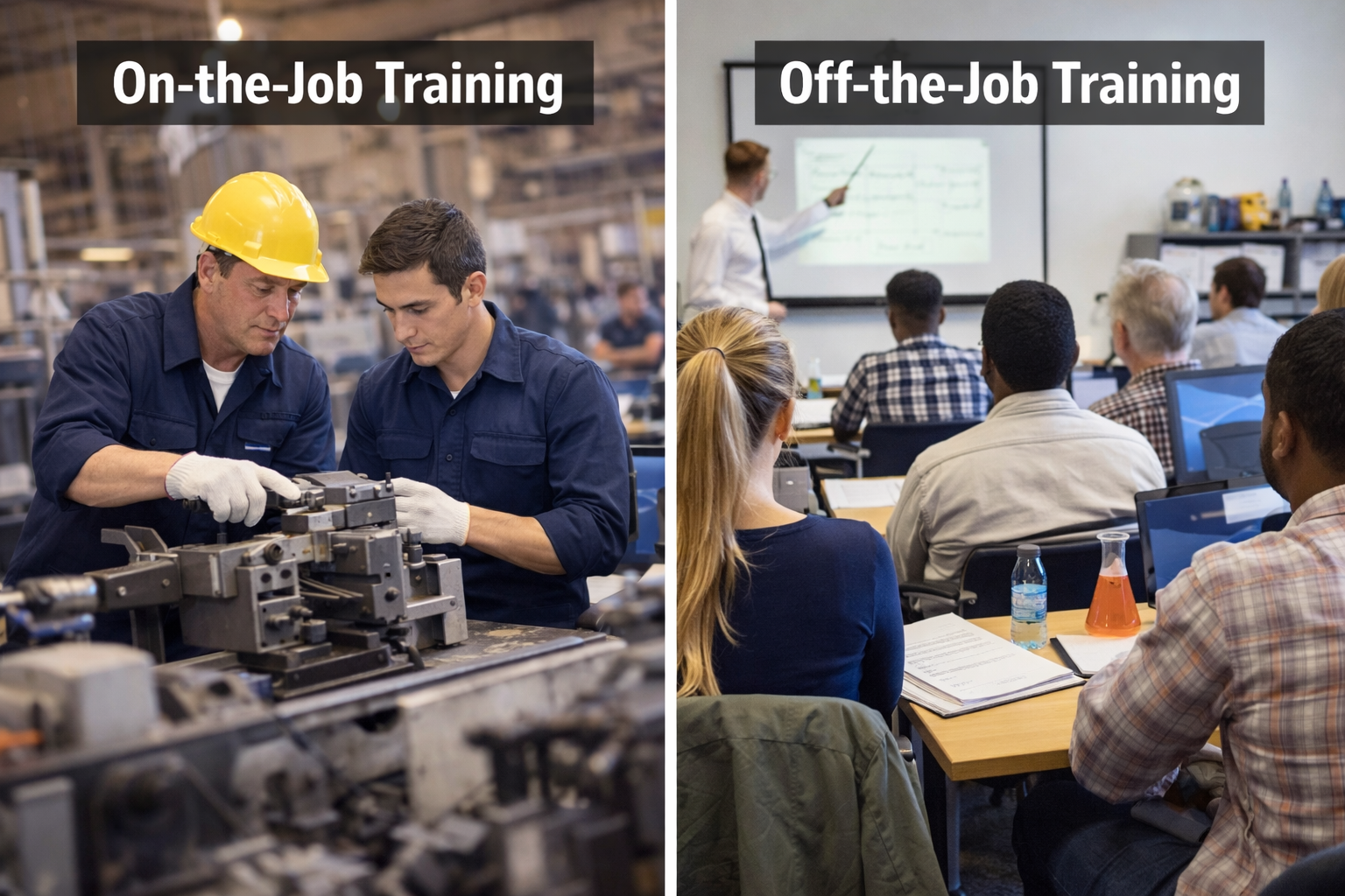 On-the-job vs off-the-job training