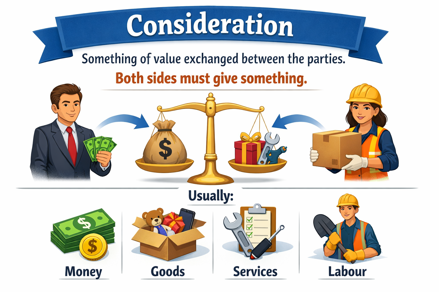 Exchange of value and its types