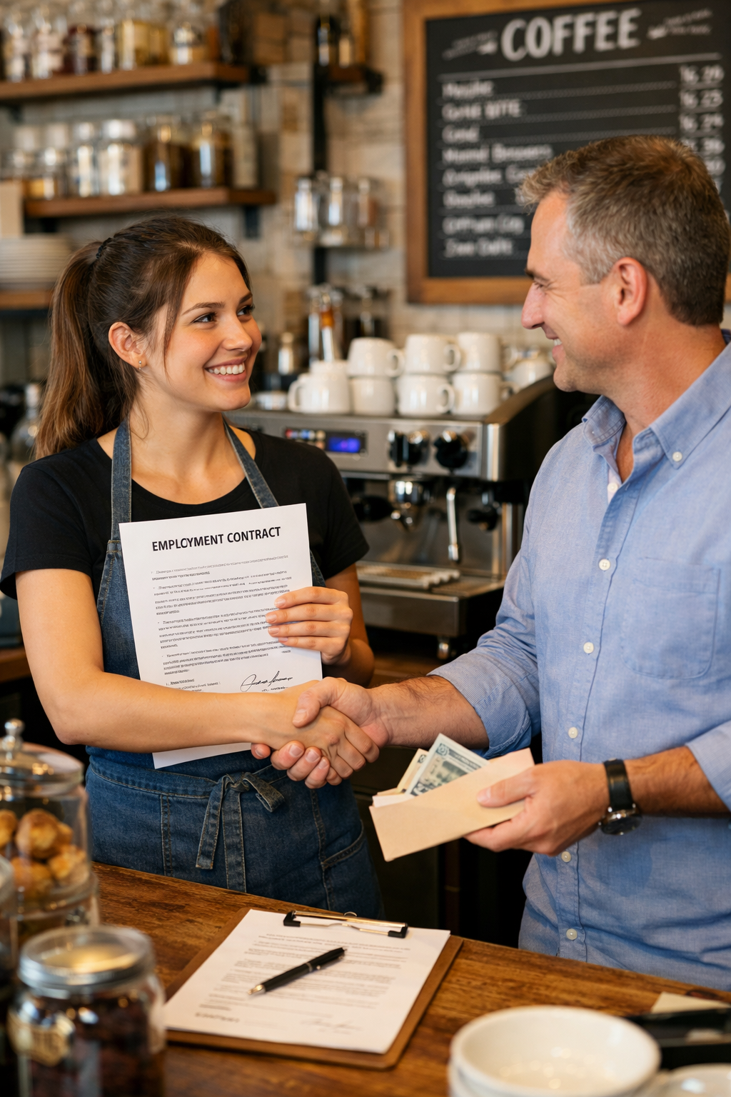 New job offer at the cafe