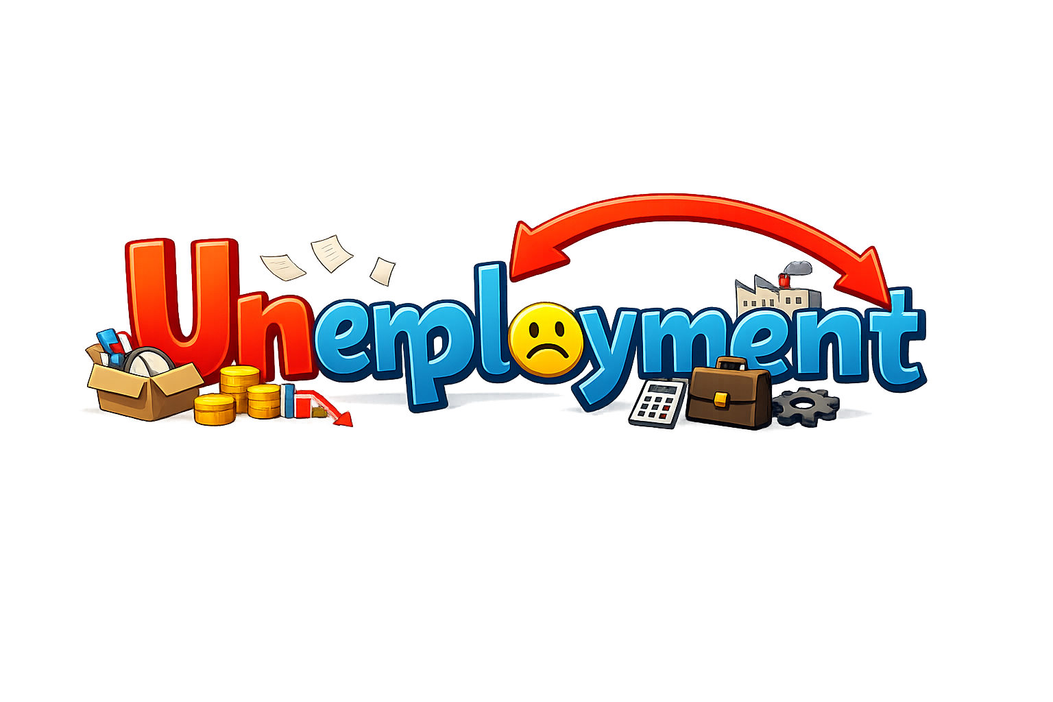 Unemployment illustrated dynamically