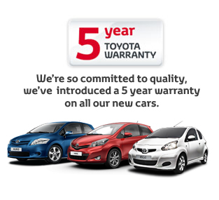 Toyota warranty example