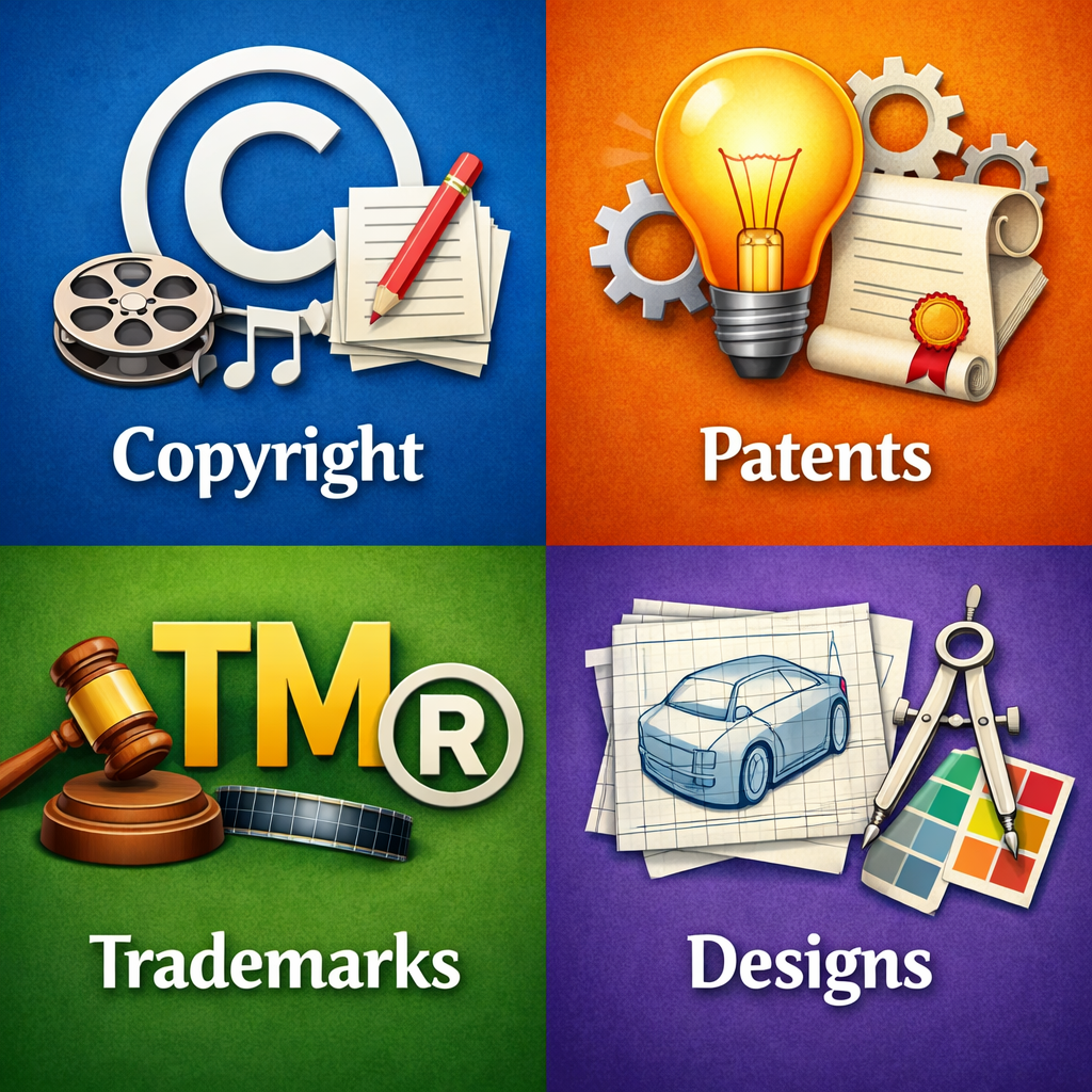 Main types of intellectual property protection