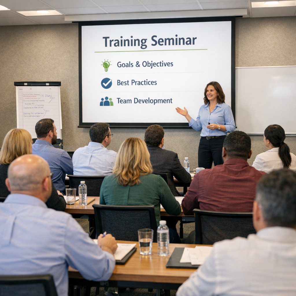 Professional development seminar in progress