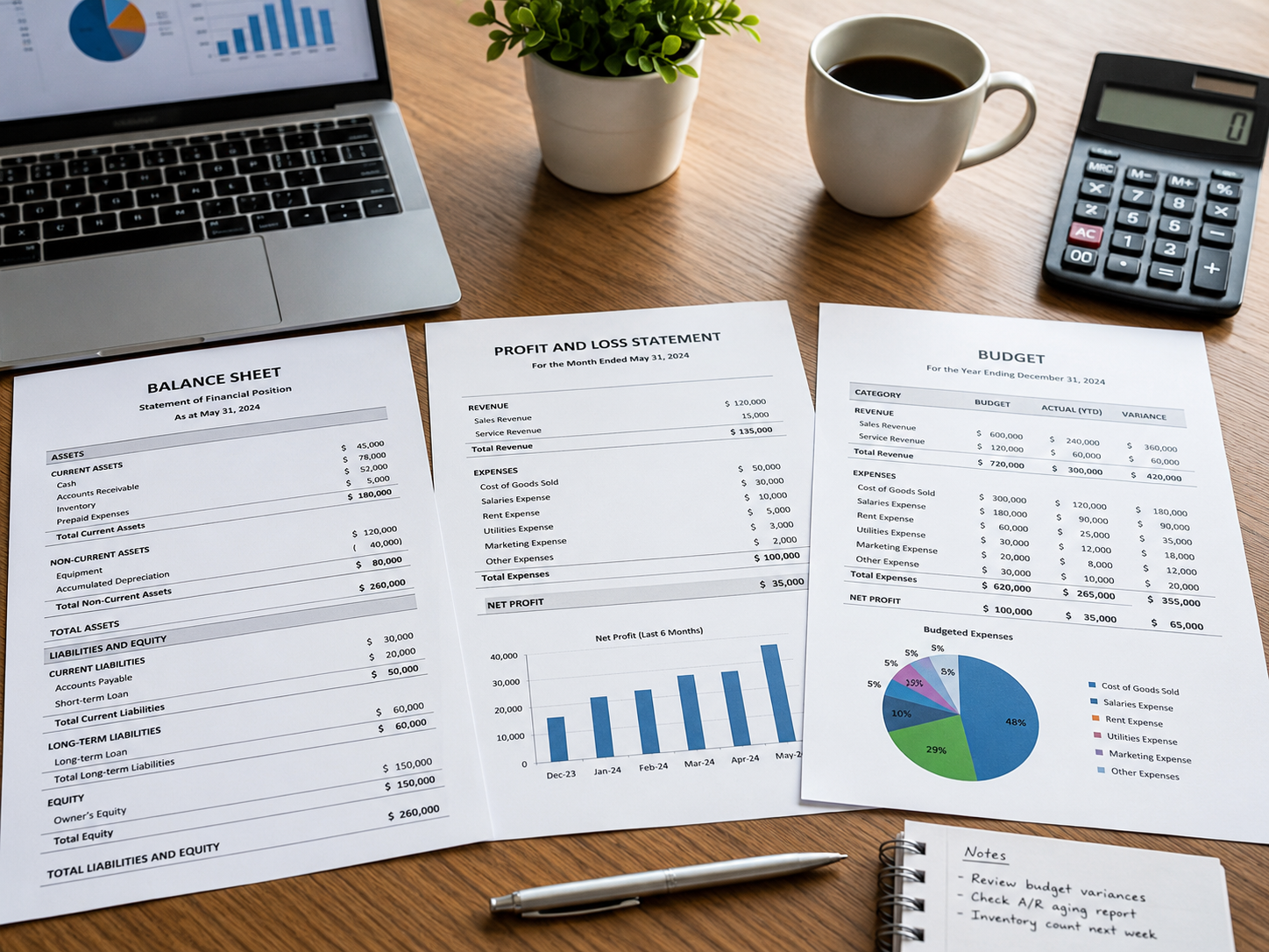 Financial KPI illustration