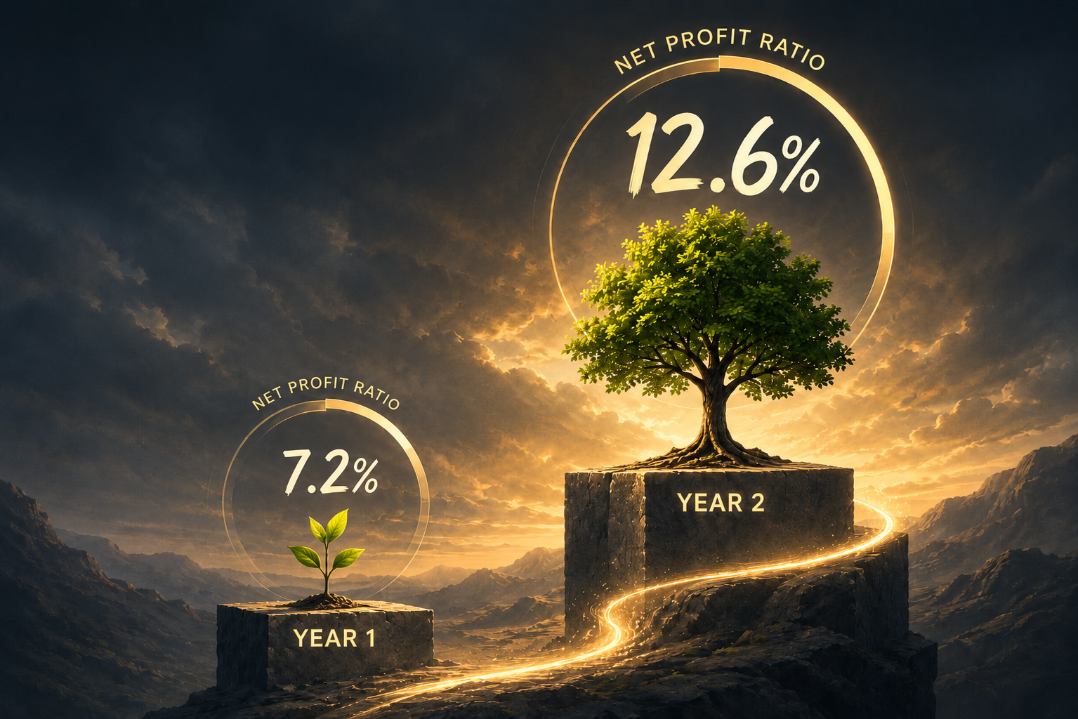 KPI comparison illustration