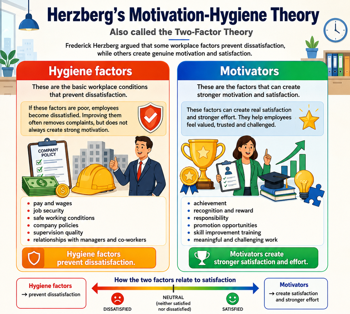 Herzberg Motivation-Hygiene Theory model