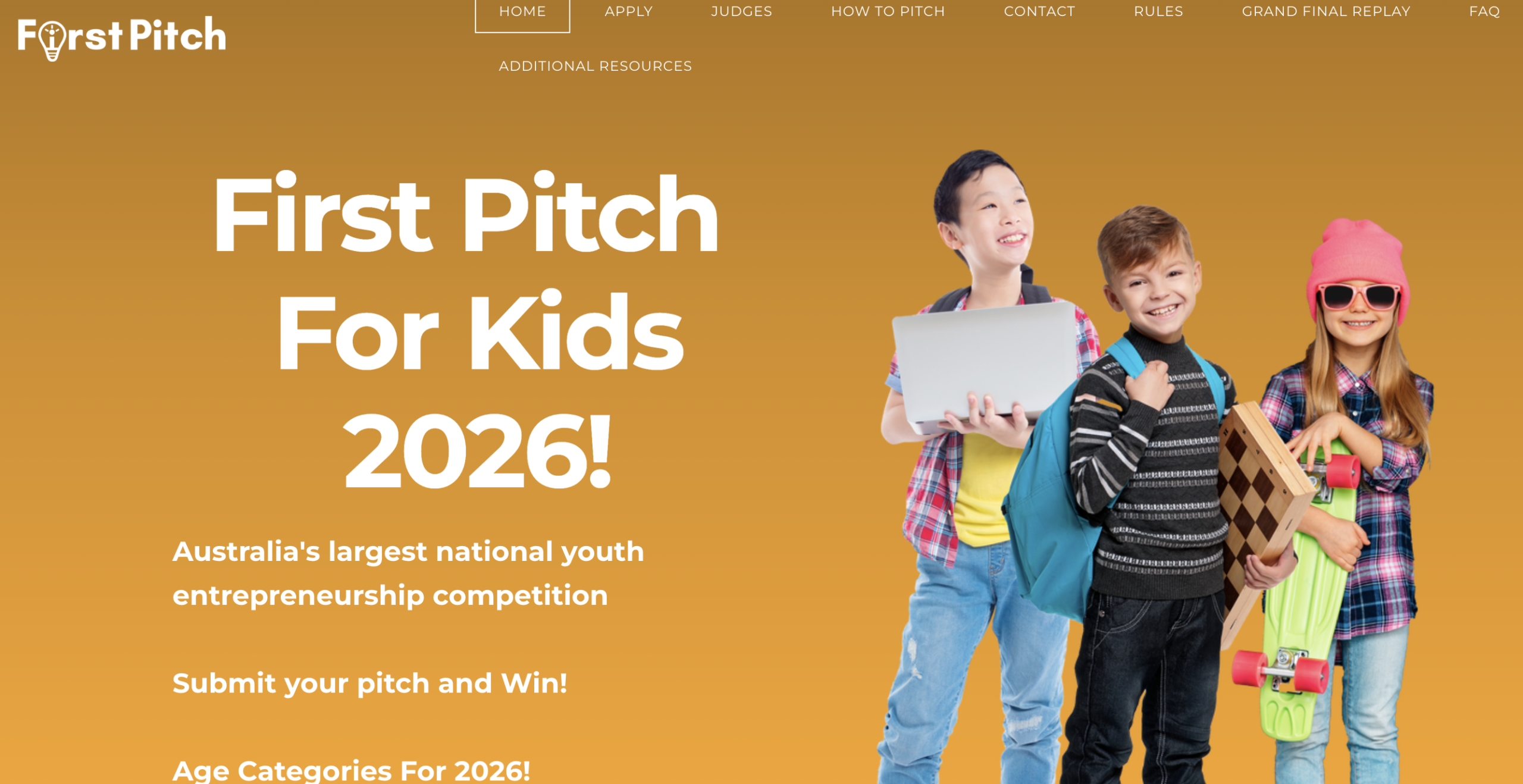 First Pitch For Kids 2026 competition image