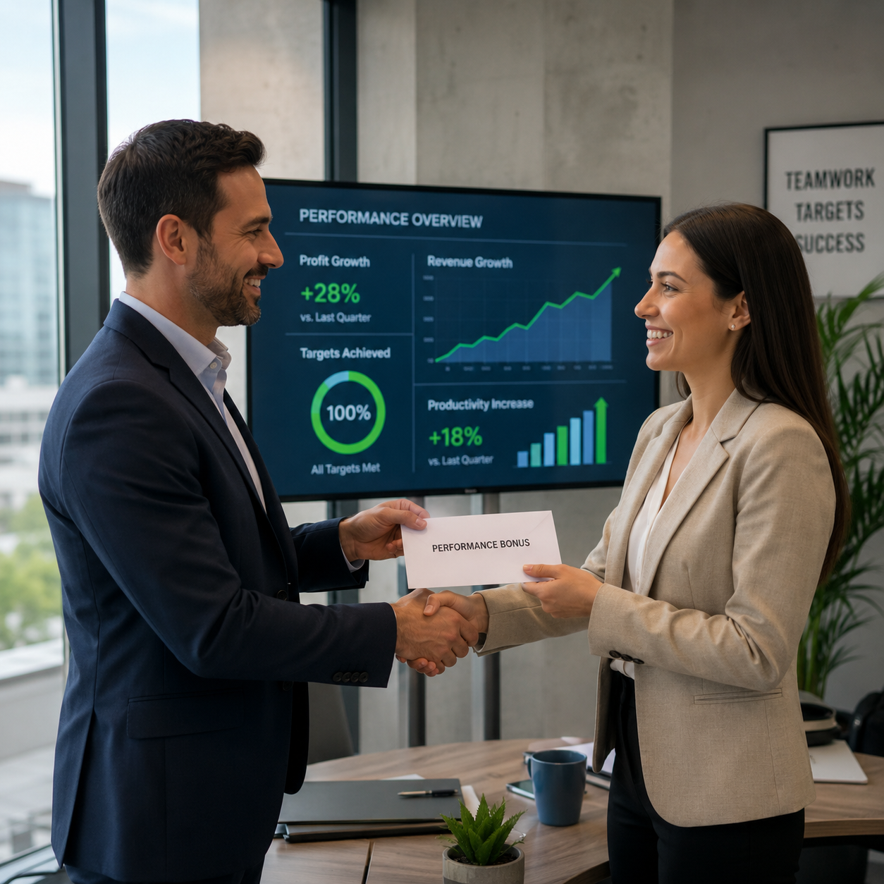Financial reward example