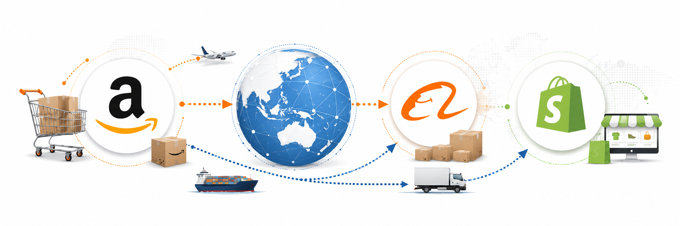 E-commerce platforms illustration