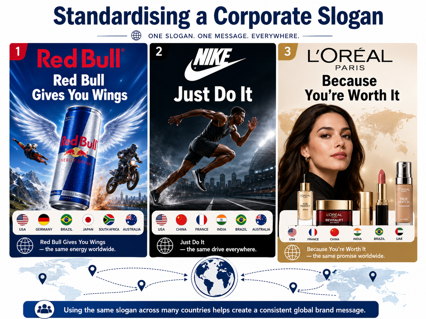 Standardising a corporate slogan