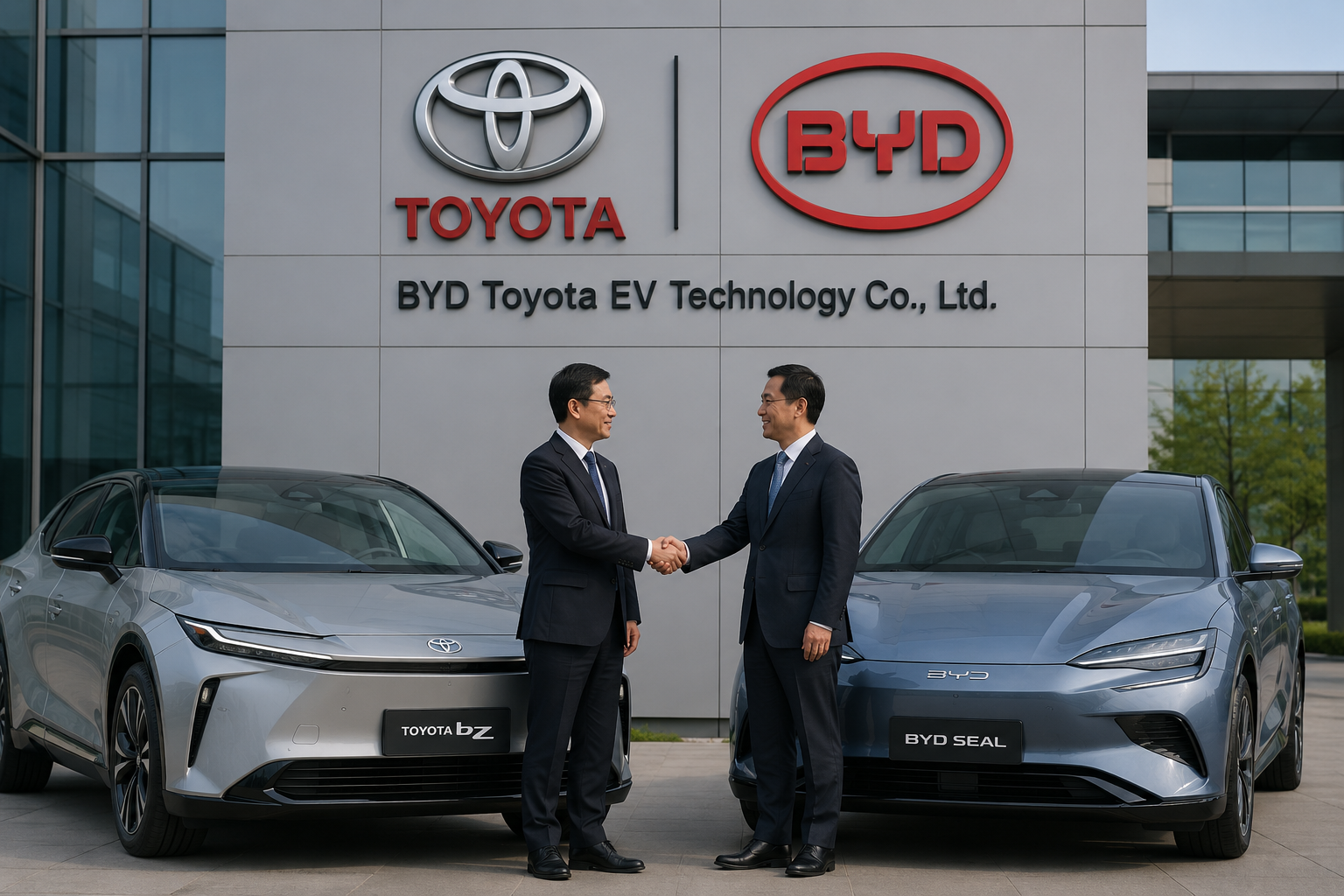 Toyota and BYD joint venture visual