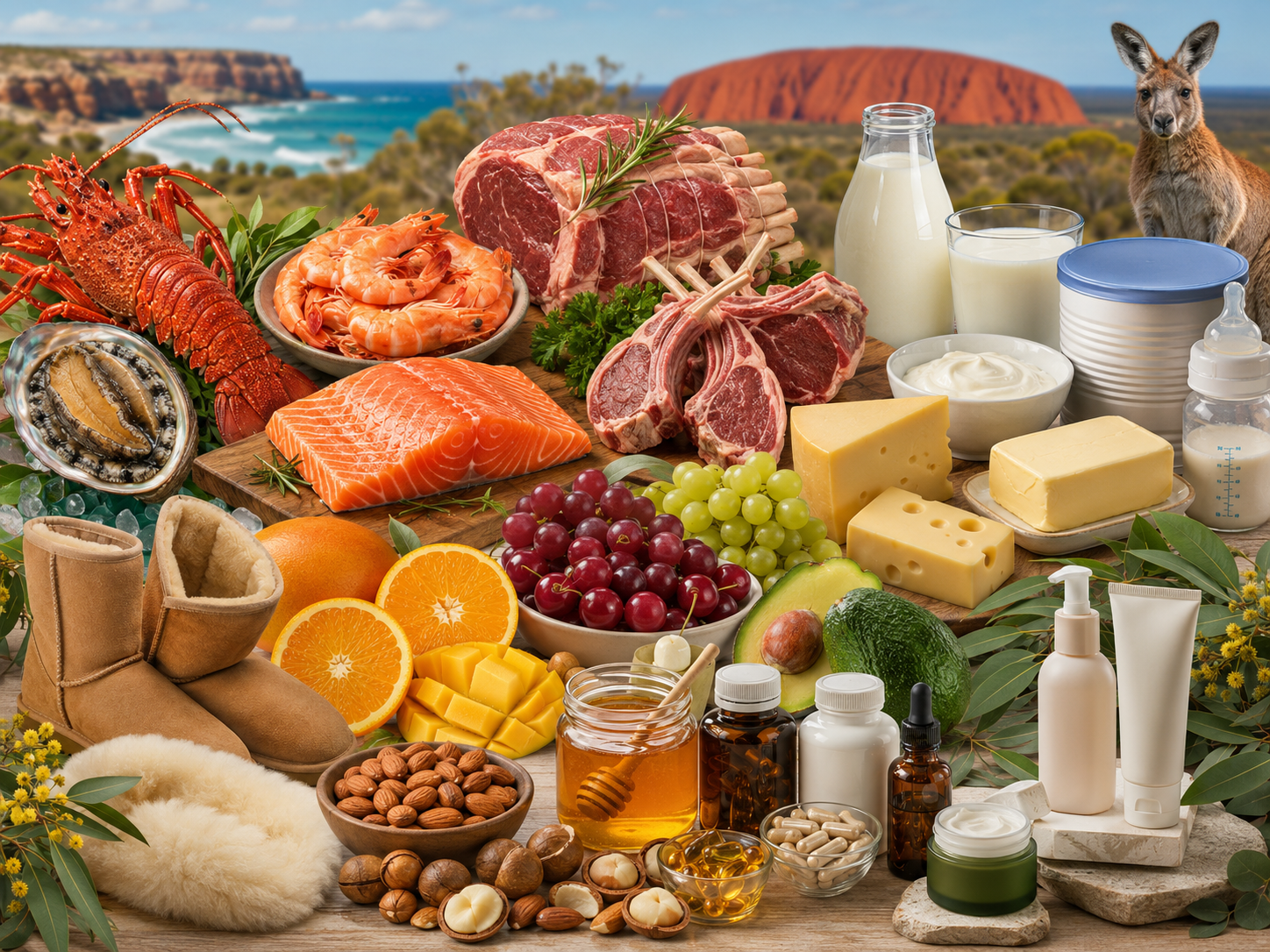 Examples of Australian home grown products