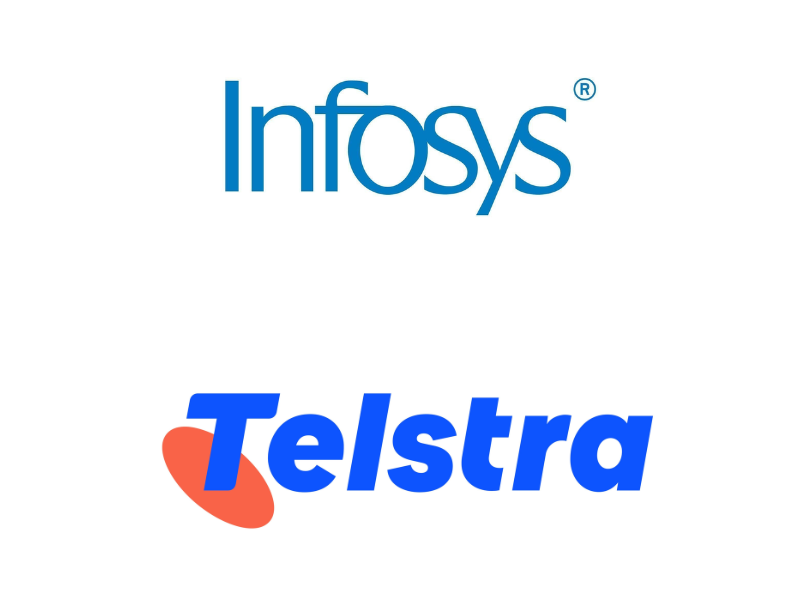 Telstra and Infosys logos
