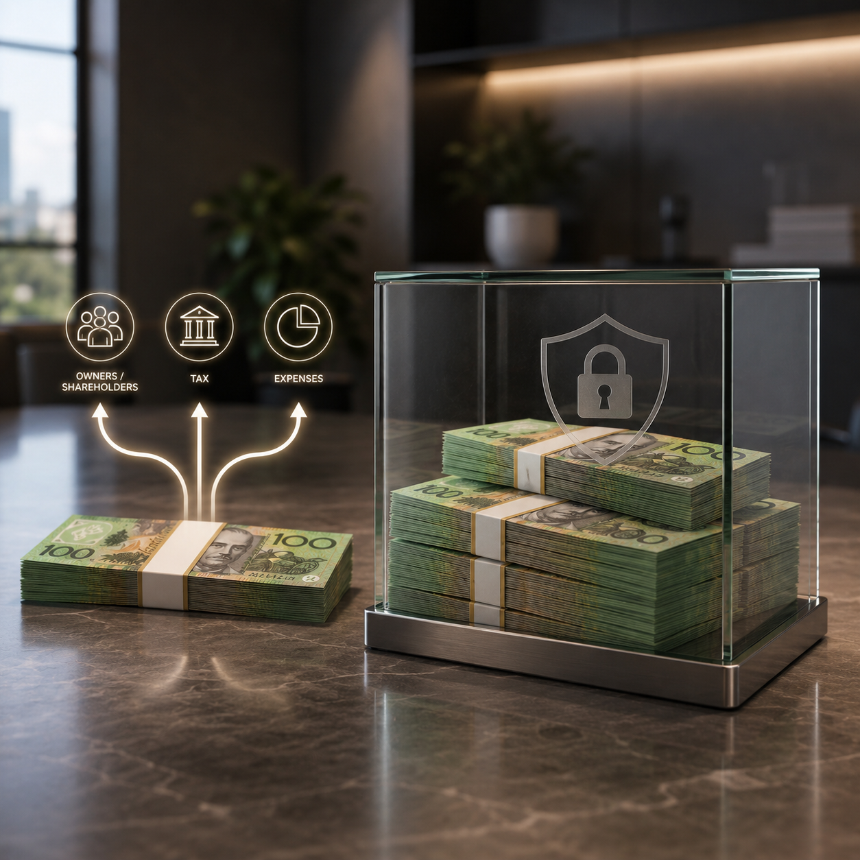 Impact of retained profits on global business expansion