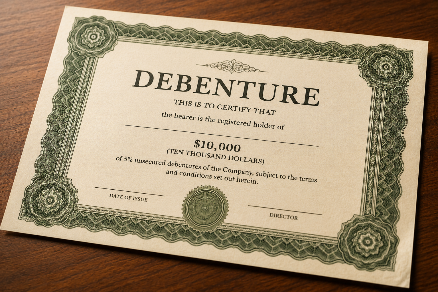 Debentures funding image