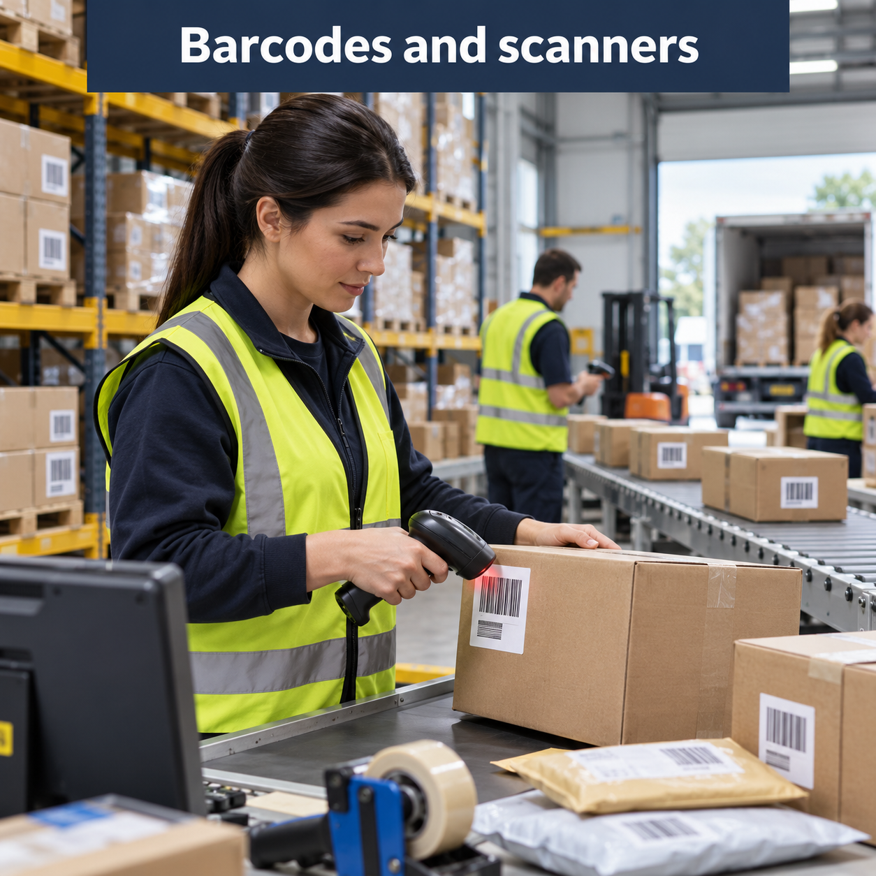 Barcode and scanning technology in distribution