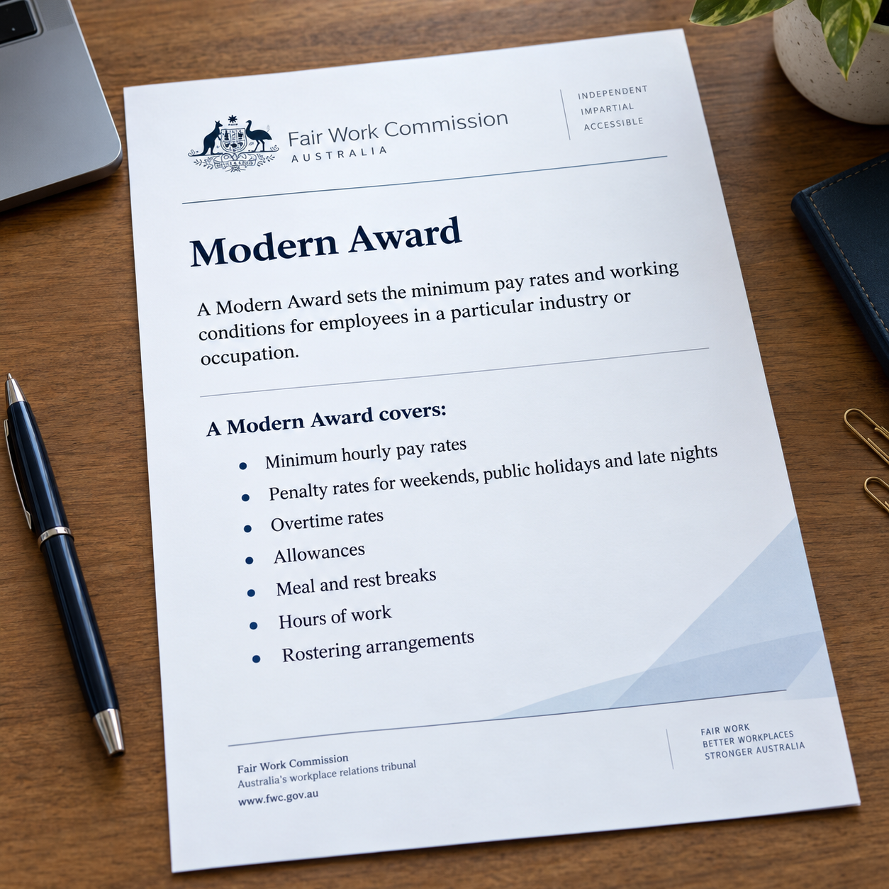 Modern Awards and enterprise agreements