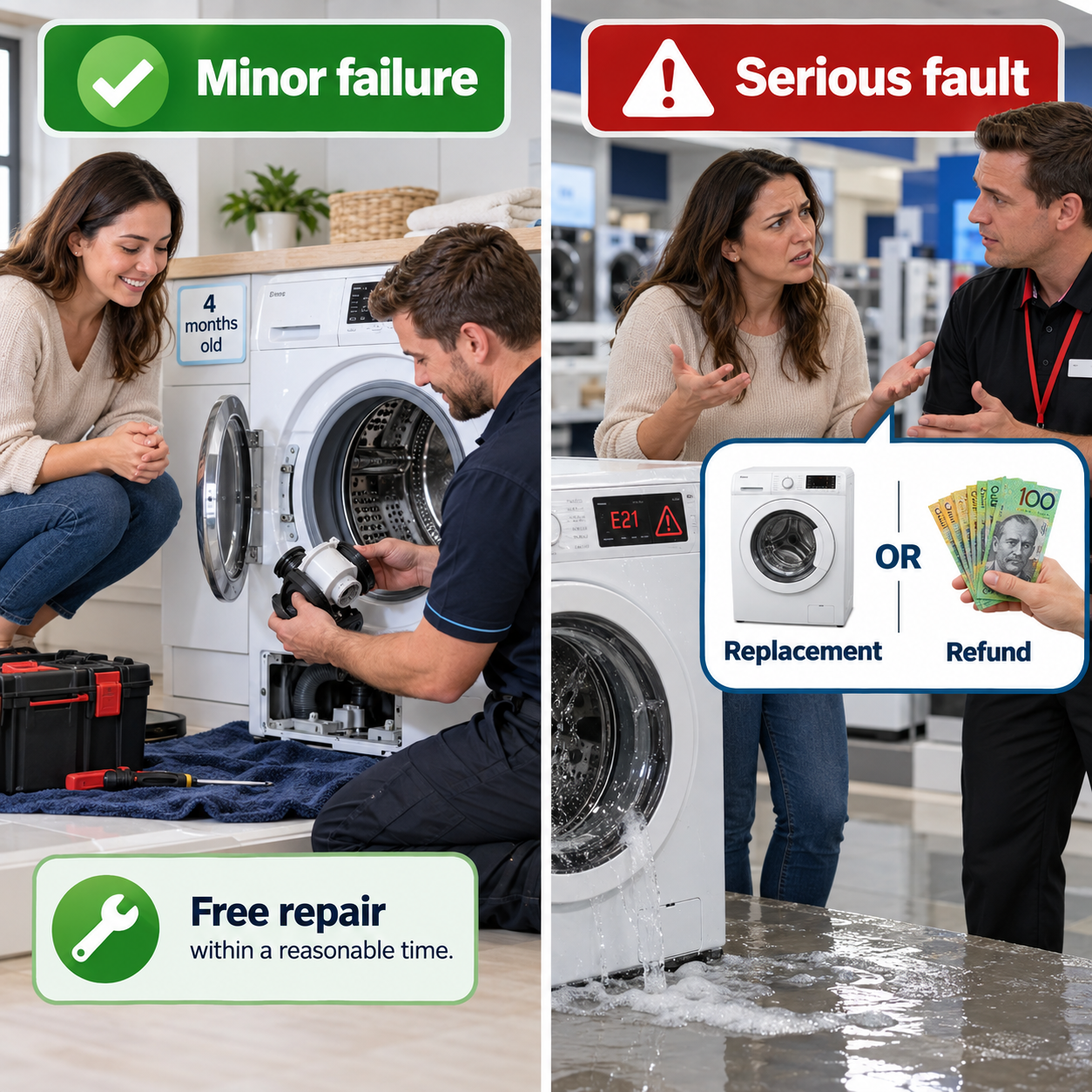 Repair and replacement Australian scenario