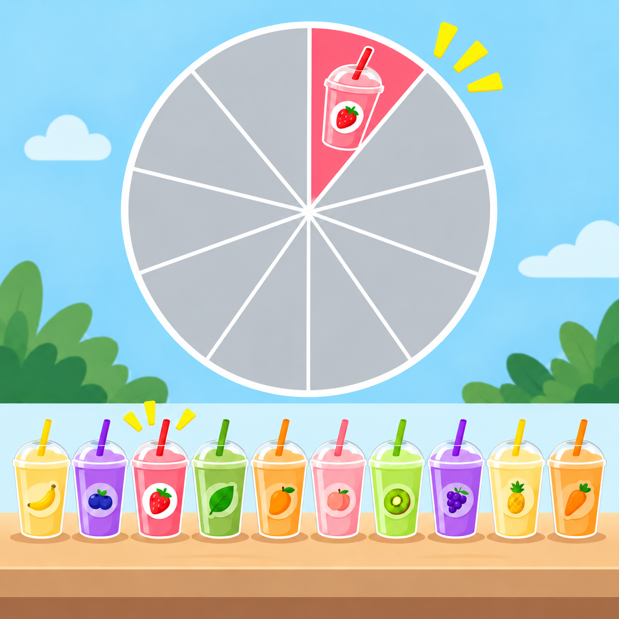 Smoothie shop market share example
