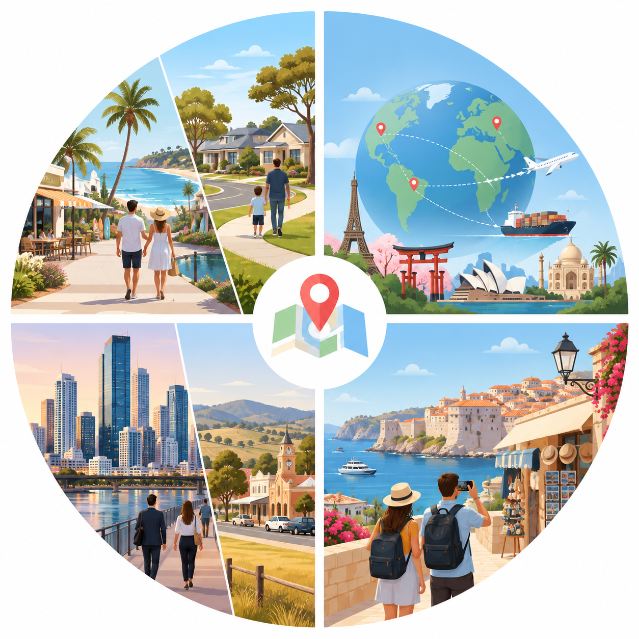 Geographic segmentation characteristics