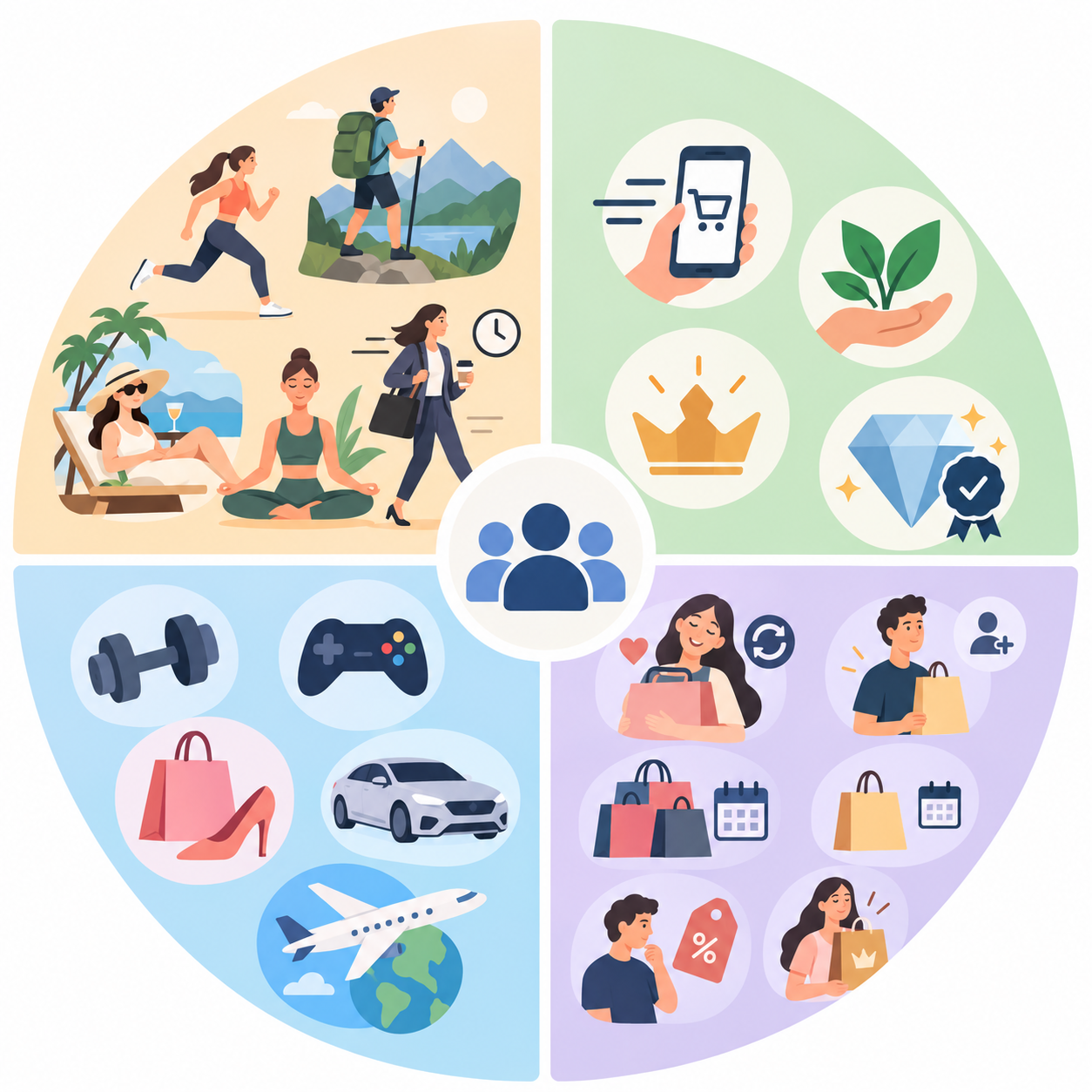 Psychographic segmentation characteristics