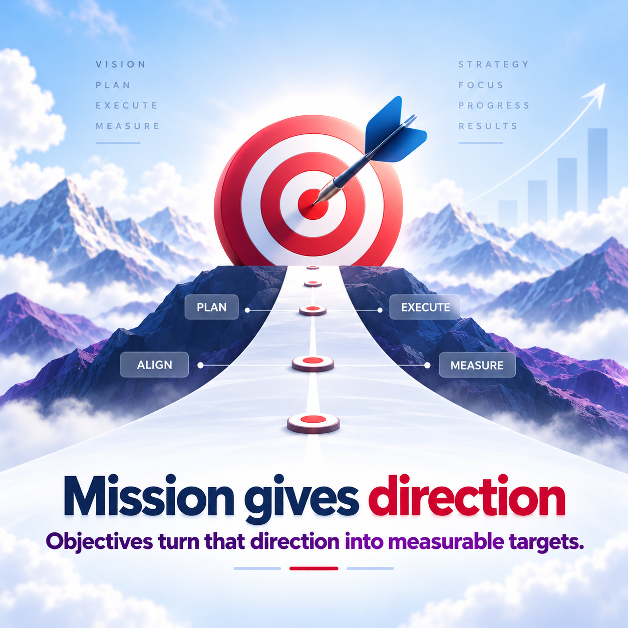 Mission and objectives strategic plan image