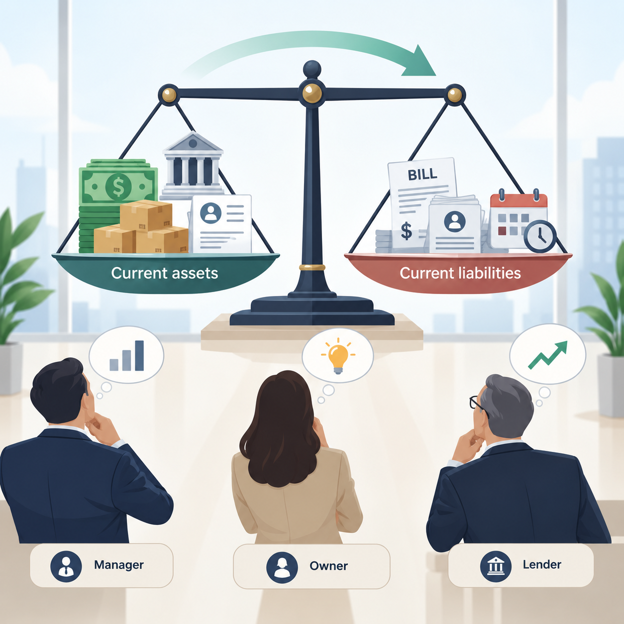 Current ratio balance sheet image