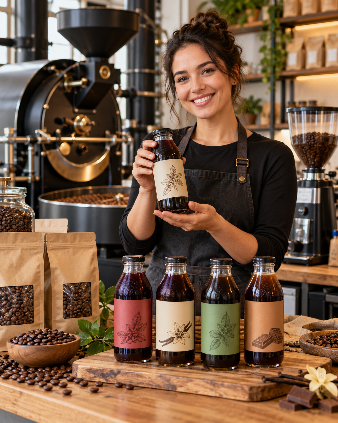 Artisanal cold brew in a coffee roastery