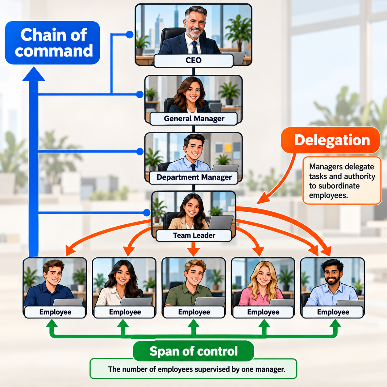 Features of organisational structures