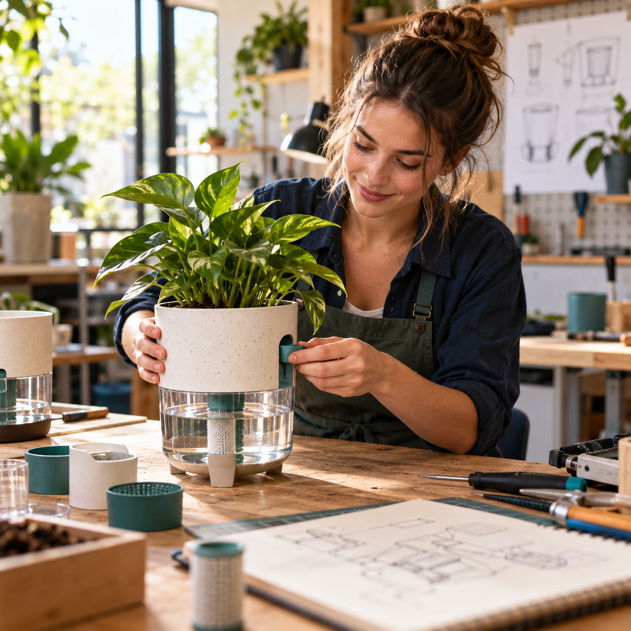 Refining a self-watering planter prototype